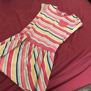 Girls multi colored cotton dress